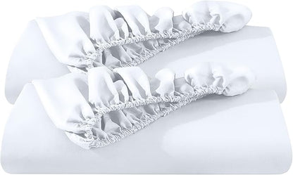 Bare Home 2-Pack Fitted Bottom Sheets Short Queen by BareHome