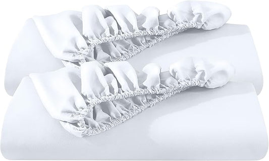 Bare Home 2-Pack Fitted Bottom Sheets Short Queen by BareHome