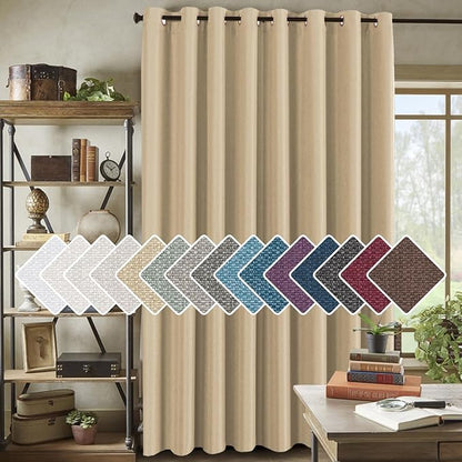 H.VERSAILTEX Room Darkening Linen Curtain by HVERSAILTEX