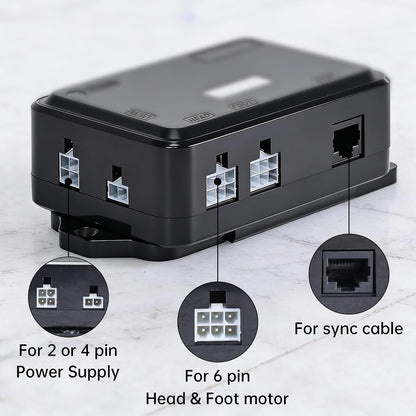 richmat adjustable bed control box hjc25 replacement with shown in use