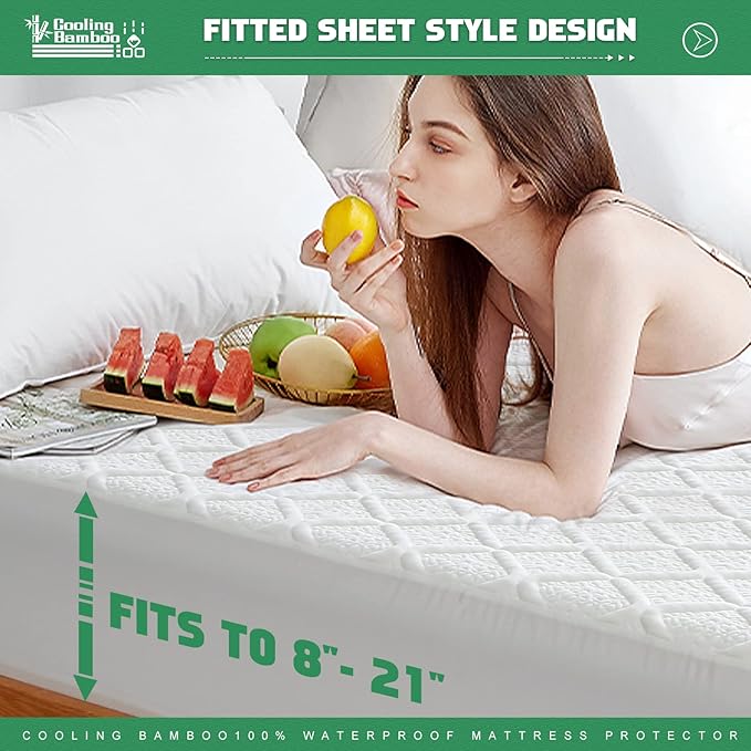 UNILIBRA Queen Size Waterproof Mattress Protector, 3D Air Rayon Made from - Image 5