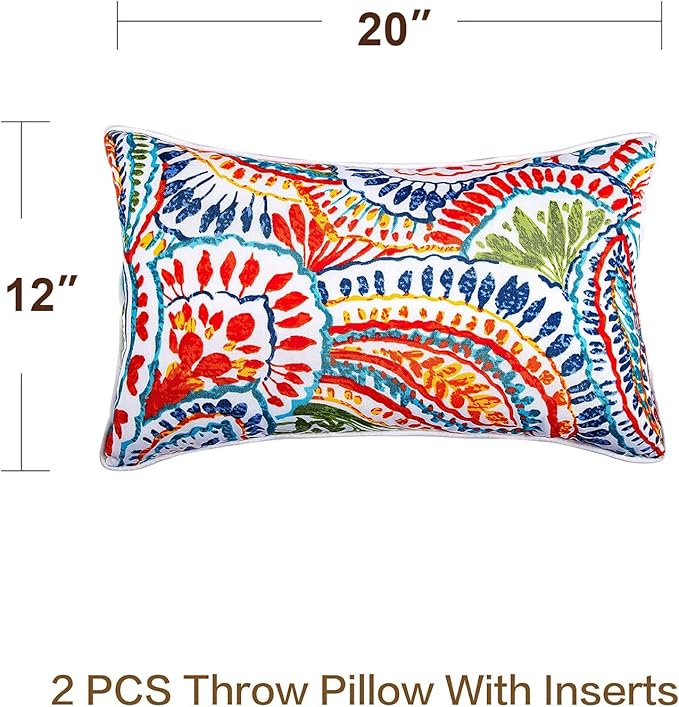 JMGBird Outdoor Lumbar Pillows Set of 2 - Image 6