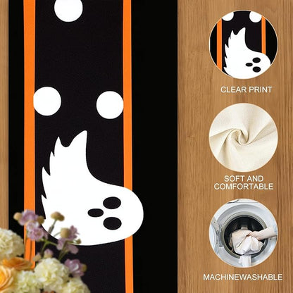 Halloween Table Runner – Black Table Decor - Image 4