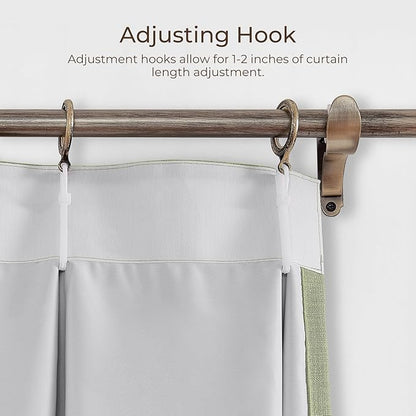 TWOPAGES 84 W x 96 L inch Pinch Pleated Curtain Room Darkening Linen Drapery - Image 4