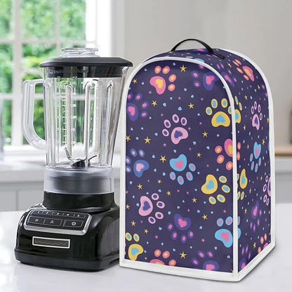 Colorful Paw Print Blender Dust Cover - Image 5