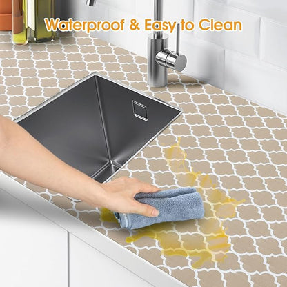 Shelf and Drawer Liner for Kitchen Cabinets Non-Adhesive, Strong Grip Non-Slip - Image 4