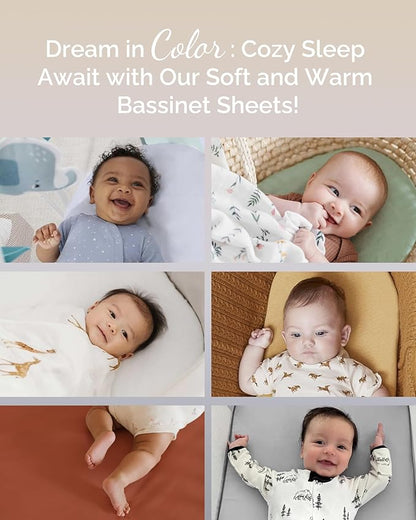 Bassinet Fitted Sheets 33x20 for Baby Beside Dreamer Bassinet & Bedside Sleeper - Image 6