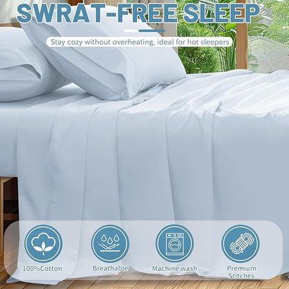Extra Deep Pocket Queen Sheets 18-24 Inch 100% Egyptian Cotton 1000 Thread - Image 6