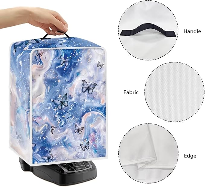 Marble Texture Butterfly Pattern Coffee Maker Covers - Image 5