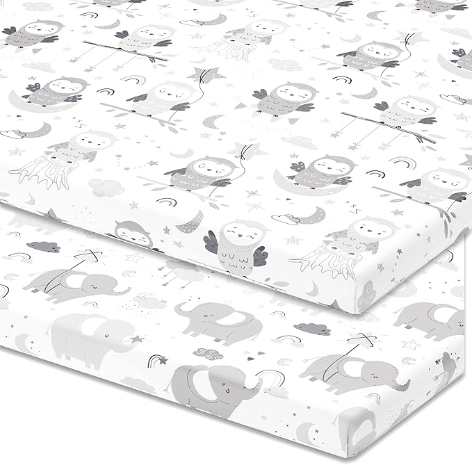 Bassinet Fitted Sheets Compatible by JoeyJoan