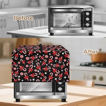 Microwave Oven Grill Cover Protector, Christmas Lollipop Waterproof Dust-Proof - Image 4