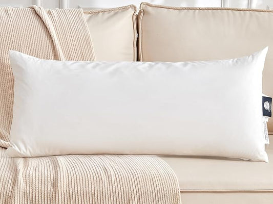 Organic Feather Down Lumbar Pillow Inserts by KUSNUG-CozySleep