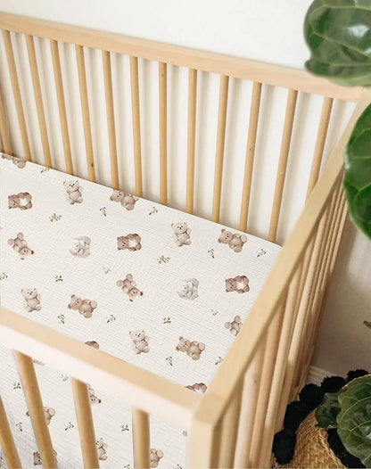 Bassinet Sheet for Baby Boy and Girl 2 Pack, Fitted Sheets for Rectangle - Image 7