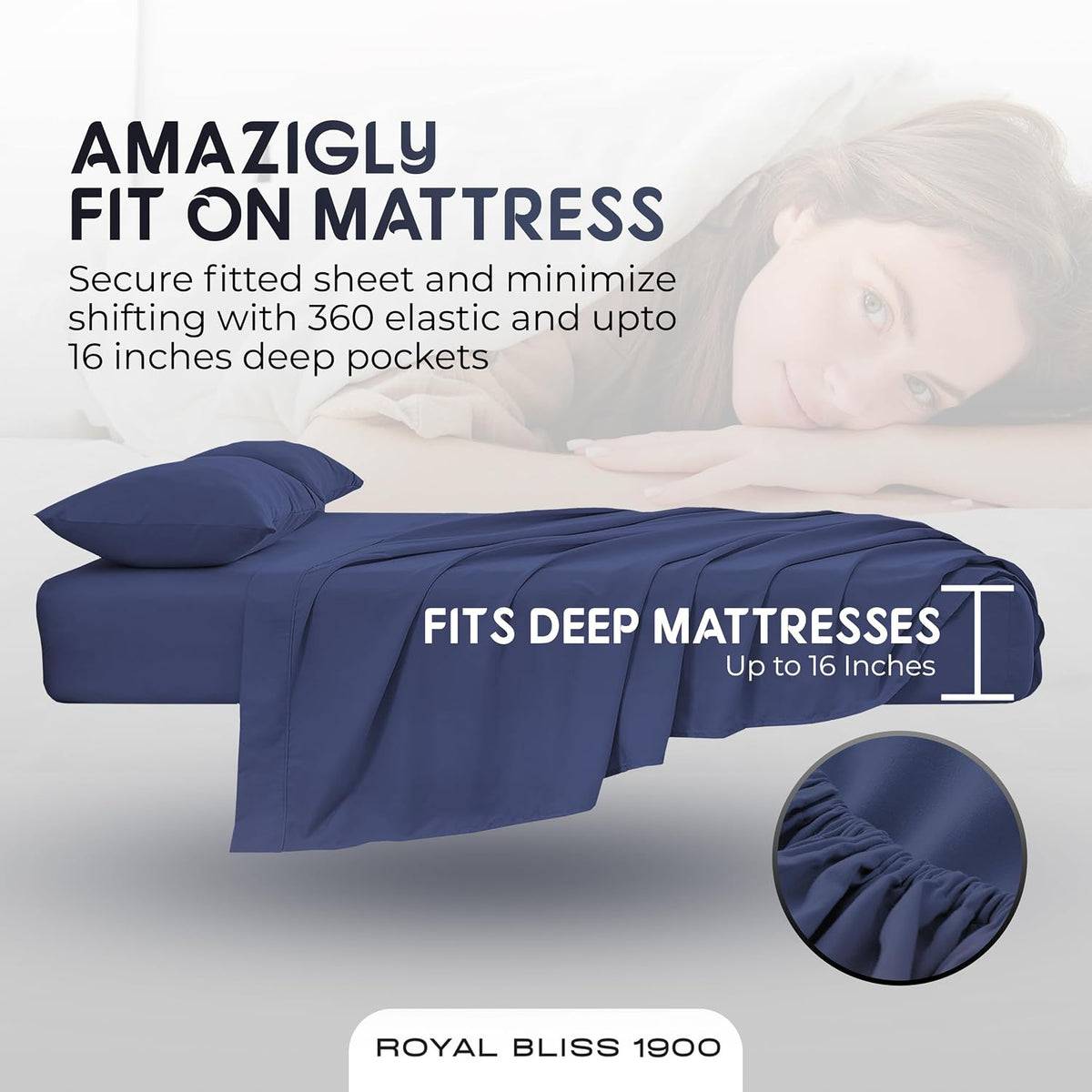 top split king sheets sets for adjustable bed, package contents