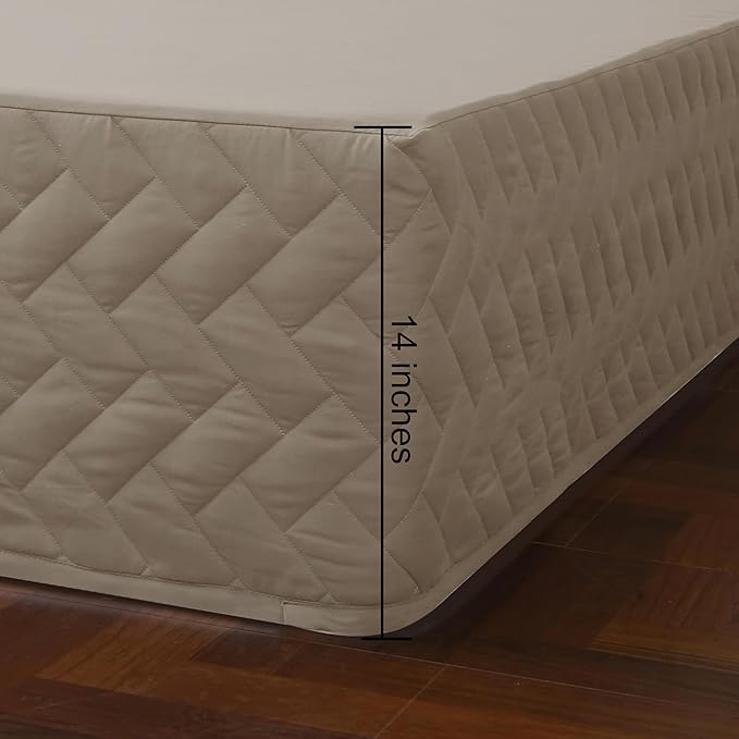 Queen Bed Skirt-Box Spring Cover - Image 3