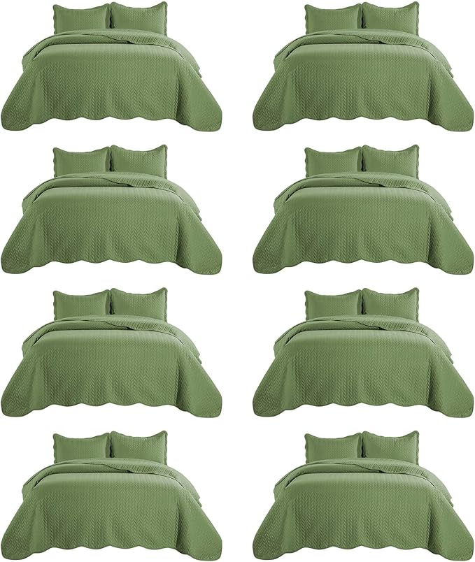 IR Imperial Rooms 8 Pack Quilt King Size Bedding by IRImperialRooms