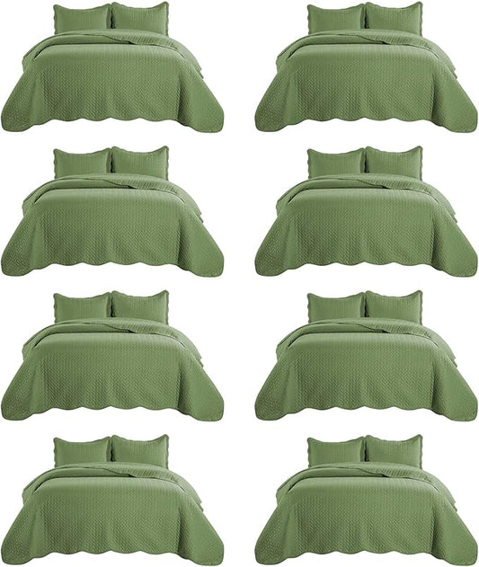 IR Imperial Rooms 8 Pack Quilt King Size Bedding by IRImperialRooms