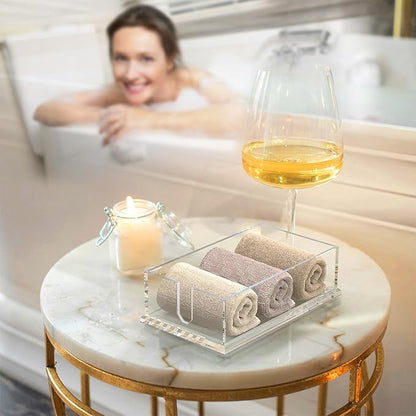 Napkin Holder for Table, Acrylic Guest Towel Holder for Bathroom, Buffet Napkin - Image 3