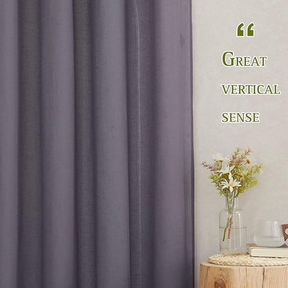 NICETOWN Faux Linen Sheer Curtains - Image 5