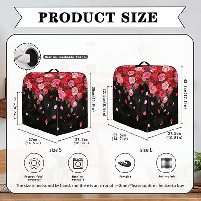 Stand Mixer Covers Protector Red Rose Print Stand Mixer Dust Covers Fit Kitchen - Image 6