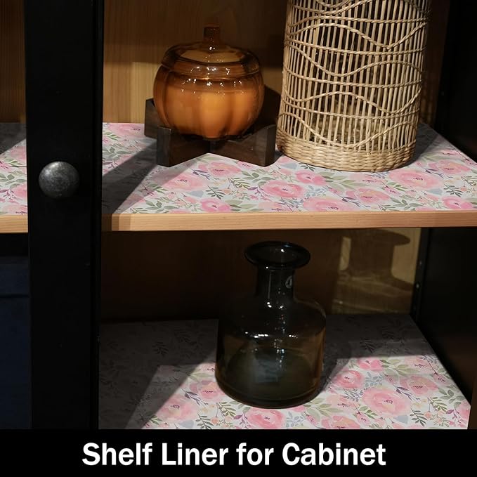 Peach Peony Shelf and Drawer Liner - Image 8