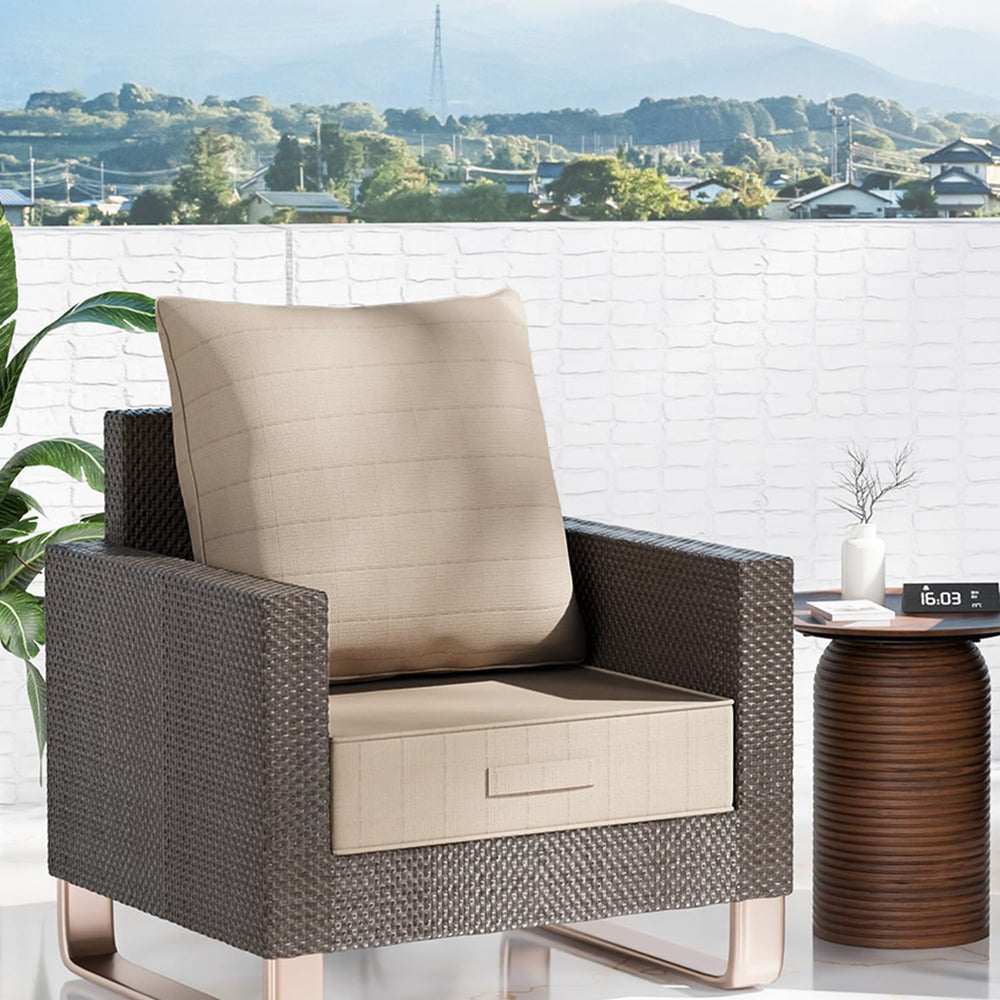 6'' Deep Seat Cushion Outdoor Set, Olefin Water Fade Resistant