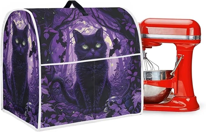 Black Cat Stand Mixer Cover Washable Kitchen Appliance Cover - Image 4
