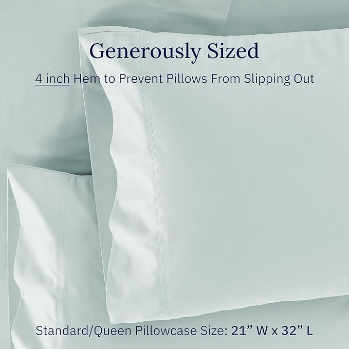CALIFORNIA DESIGN DEN Luxuriously Soft Hotel Quality 600 Thread Count, 100% - Image 5