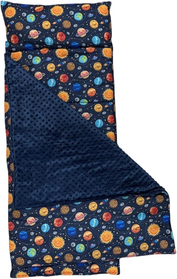 Toddler Nap Mat with Pillow and Blanket, Nursery Sleeping Mat, Portable Bed - Image 6