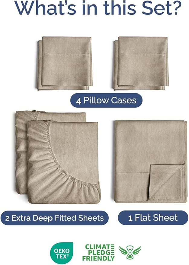 Extra Deep Split King Sheet Set - Image 2
