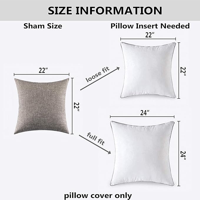 Kevin Textile Throw Pillow Cover Faux Linen Square Cushion Cover Pillowcase - Image 6