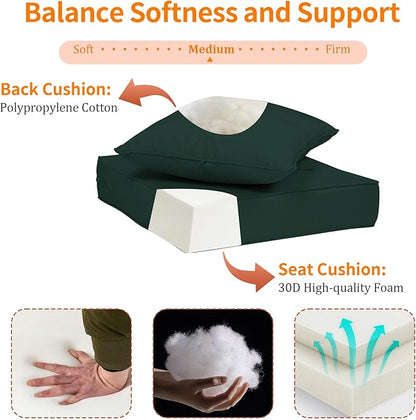 Outdoor Seat Cushions for Patio Furniture, Outdoor Chair Cushions - Image 5