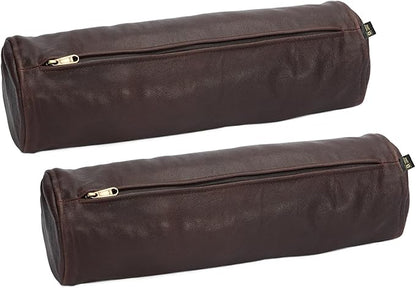 D DOLLY LAMB Goat Leather Cylindrical Cushion Covers by DDollyLamb