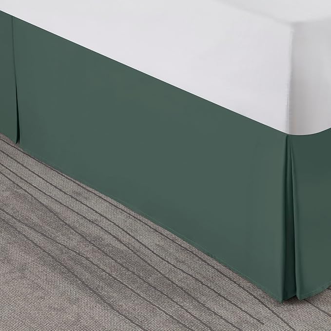 Nestl Forest Green Bed Skirt Cal King Size - Image 8