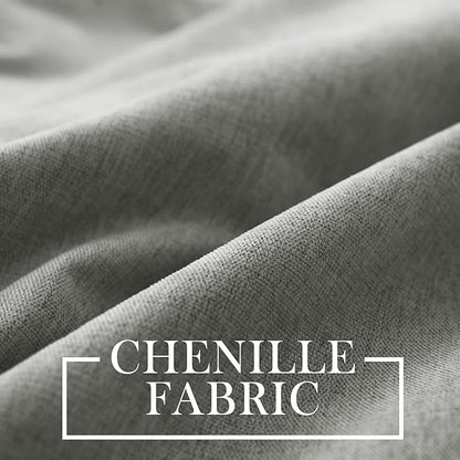 Macochico 100% Blackout Chenille Curtains Thermal Insulated Noise Reducing - Image 3