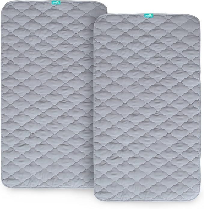 Waterproof Crib Mattress Protector Pad Cover 2 Pack 28" x 52", Anti Slip & - Image 2