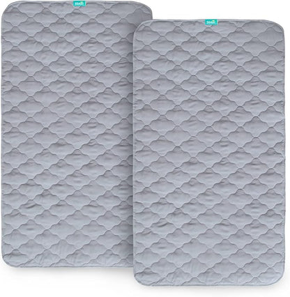 Waterproof Crib Mattress Protector Pad Cover 2 Pack 28" x 52", Anti Slip & - Image 2