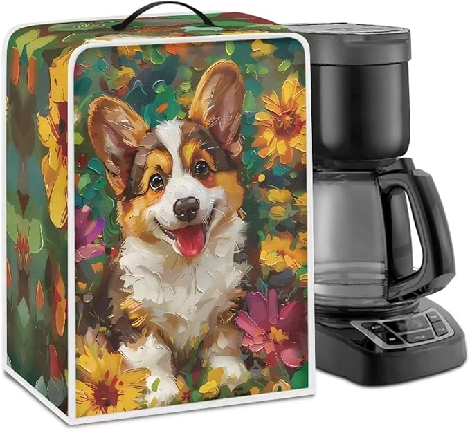 Mumeson Cartoon Corgi Coffee Maker Machine Dust Cover Blender Protection Case by Mumeson