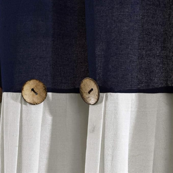 Lush Decor Linen Button Window Curtain Panel - Image 5