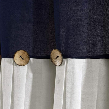 Lush Decor Linen Button Window Curtain Panel - Image 5