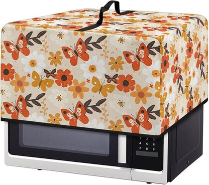 Microwave Oven Universal Dust Cover, Butterfly Waterproof Polyester Fabric Dust by Unknown