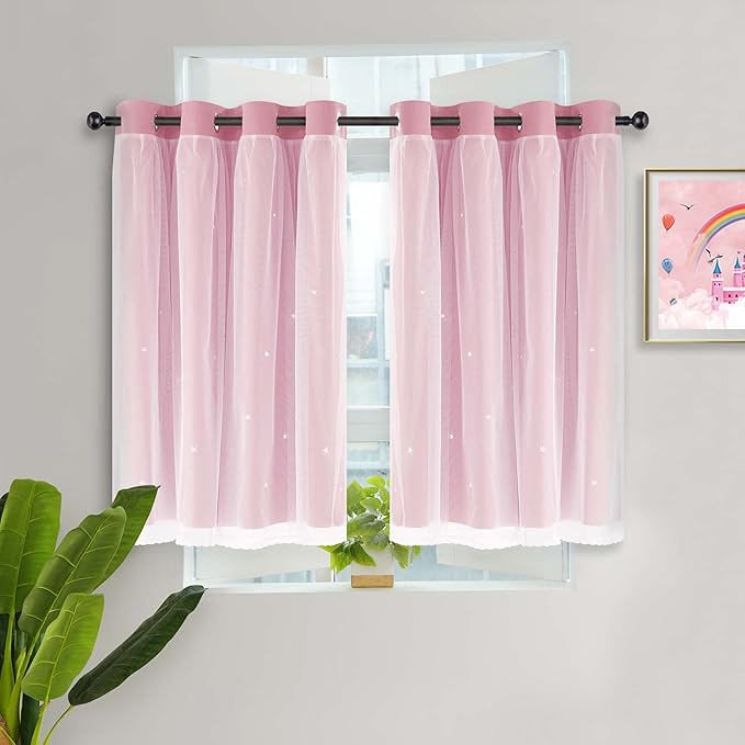 Kinryb Princess Curtains for Girls Bedroom - Image 7