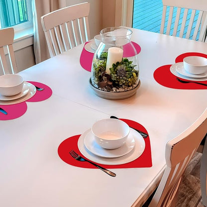 Harloon 100 Pcs Valentine's Day Paper Placemat Bulk 13.4”x 11.8” Disposable - Image 5