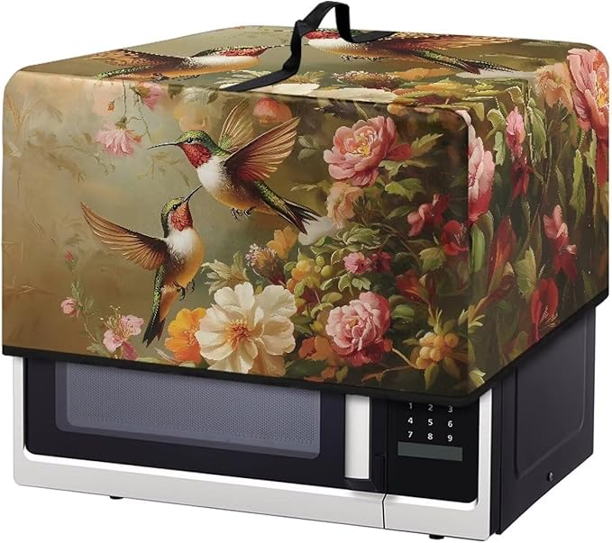 Microwave Oven Dust Cover, Hummingbird Polyester Waterproof Microwave Dust by Unknown