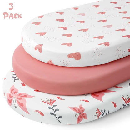 Yoofoss Bassinet Sheets for Baby, Baby Delight, Angelbliss, Soft Breathable - Image 5