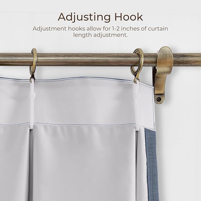 TWOPAGES 150 W x 102 L inch Pinch Pleated Curtain Room Darkening Linen Drapery - Image 5