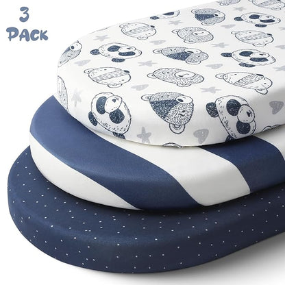 Yoofoss Bassinet Sheets for Baby, Baby Delight, Angelbliss, Soft Breathable - Image 5