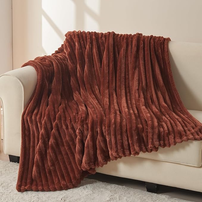 NEWCOSPLAY Super Soft Throw Blanket Coffee Premium Silky Flannel Fleece 3D - Image 3