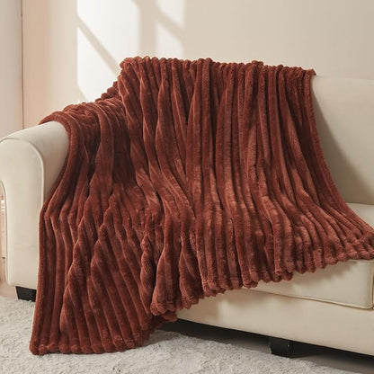 NEWCOSPLAY Super Soft Twin Blanket Coffee Premium Silky Flannel Fleece 3D - Image 3