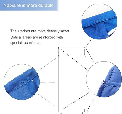 Toddler Nap Mat with Removable Pillow and Minky Blanket, Soft Rolled Napping - Image 5